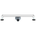 vidaXL Duschablauf 2-in-1 mit 360° Siphon Silber 60 cm Edelstahl 304