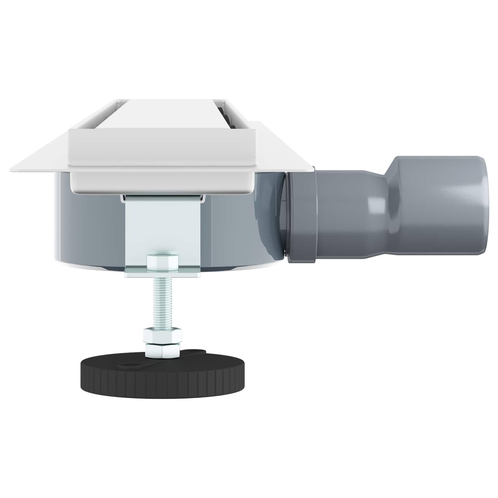 vidaXL Duschablauf 2-in-1 mit 360° Siphon Silber 60 cm Edelstahl 304