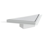 vidaXL 2 in 1 Dreiecks-Duschabfluss Silber 32 x 32 x 7,5 cm