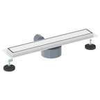 vidaXL Duschablauf 2-in-1 mit 360° Siphon Silber 54 x 11 x 9,5 cm