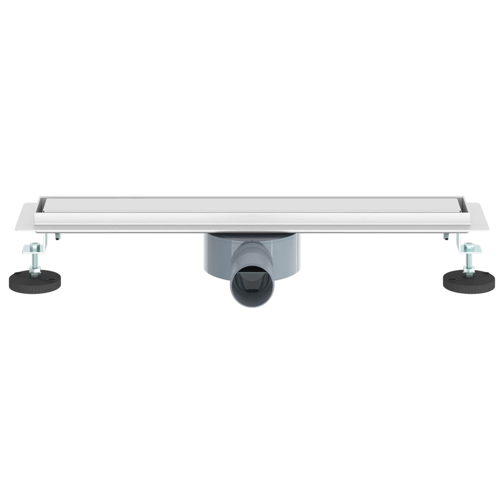 vidaXL Duschablauf 2-in-1 mit 360° Siphon Silber 54 x 11 x 9,5 cm