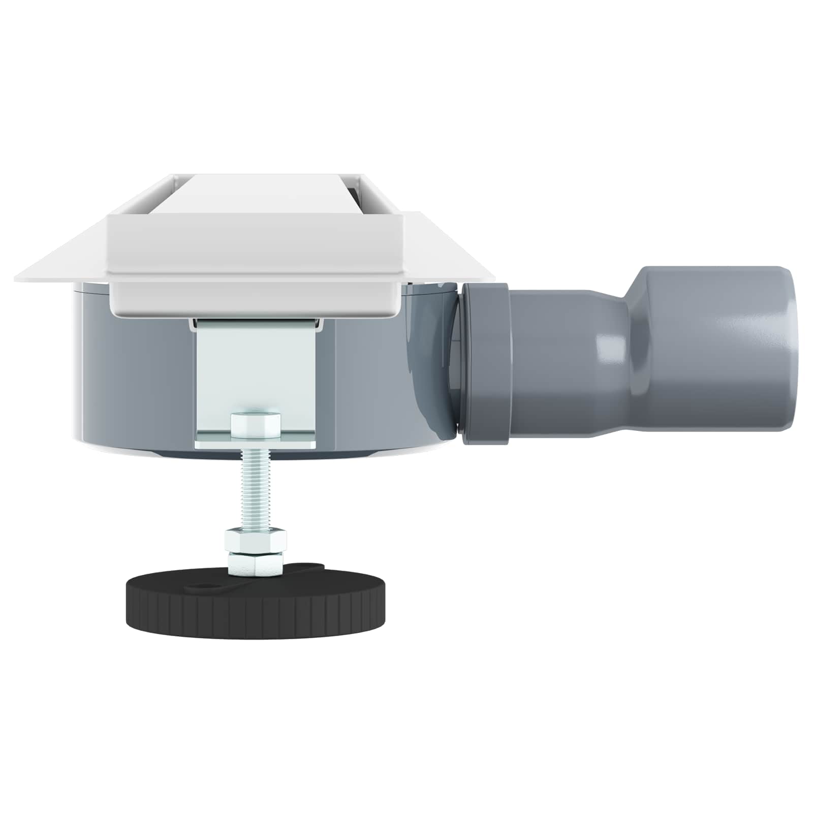 vidaXL Duschablauf 2-in-1 mit 360° Siphon Silber 54 x 11 x 9,5 cm
