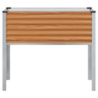 vidaXL Gartenblumentopf Hellbraun 100 x 45 x 90 cm Verzinkter Stahl