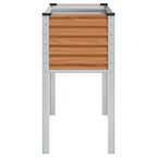 vidaXL Gartenblumentopf Hellbraun 100 x 45 x 90 cm Verzinkter Stahl