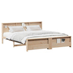 vidaXL Bettrahmen mit Kopfteil Braun 200 x 200 cm Holzwerkstoff