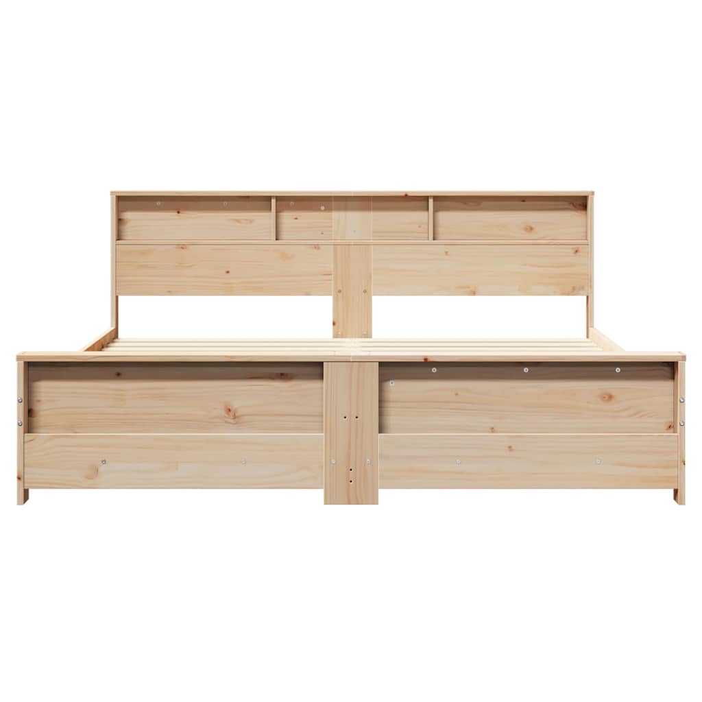 vidaXL Bettrahmen mit Kopfteil Braun 200 x 200 cm Holzwerkstoff