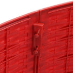 vidaXL Weihnachtsbaumrock Rot Ø 65 x 24 cm Kunststoff