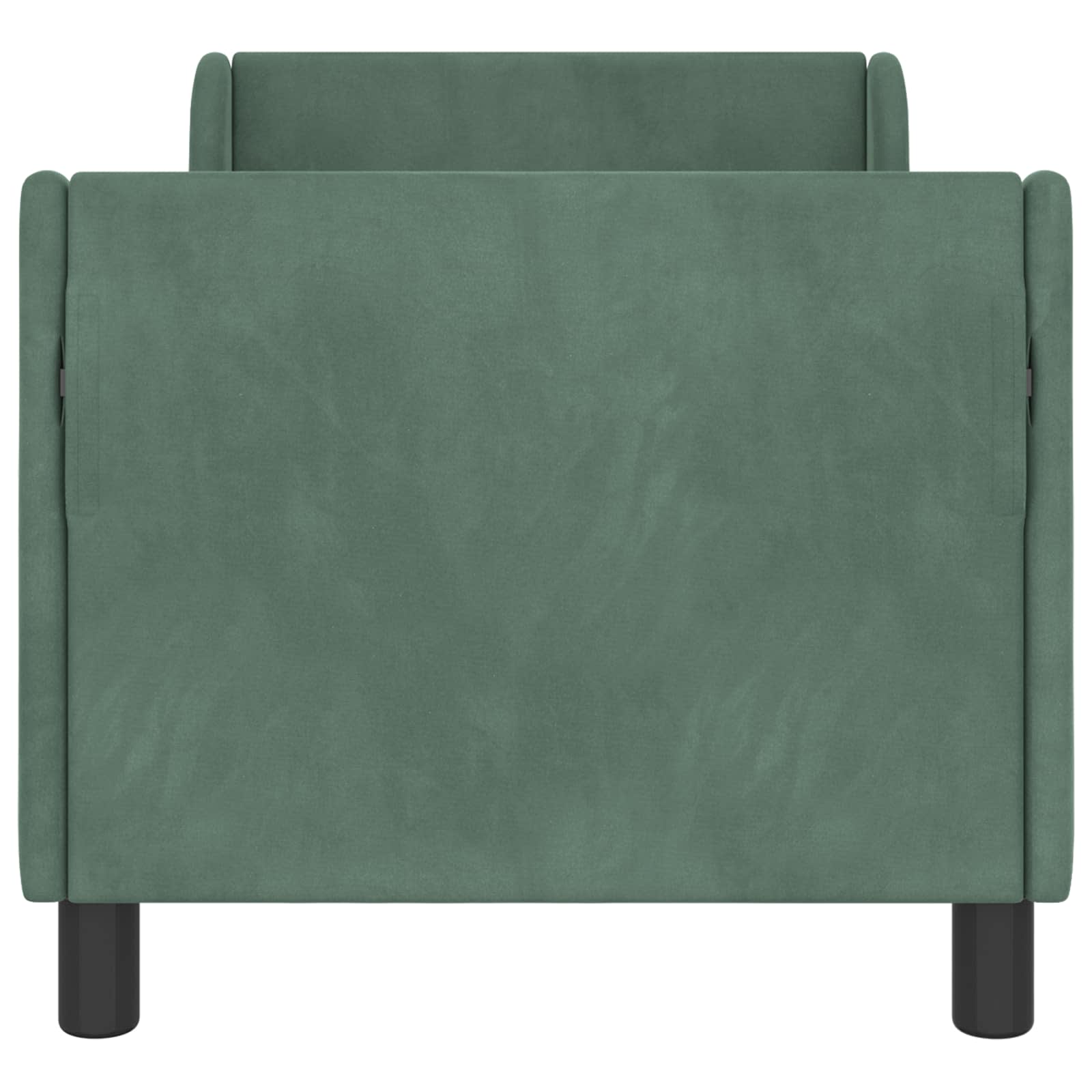 vidaXL Kinderbettgestell mit Kopfteil Meergrün 70 x 140 cm Samt