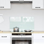 vidaXL Küchenrückwand Milch 70 x 40 cm Gehärtetes Glas