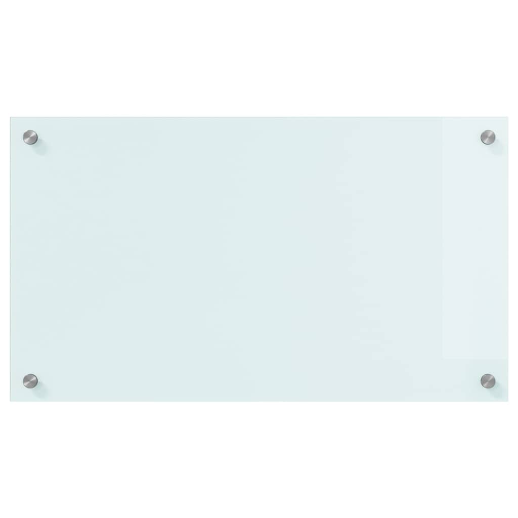 vidaXL Küchenrückwand Milch 70 x 40 cm Gehärtetes Glas