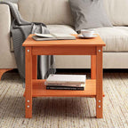 vidaXL Couchtisch Wachsbraun 50 x 50 x 45 cm Massivholz Kiefer