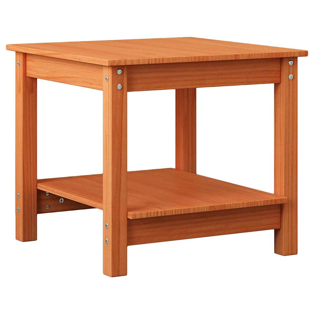 vidaXL Couchtisch Wachsbraun 50 x 50 x 45 cm Massivholz Kiefer