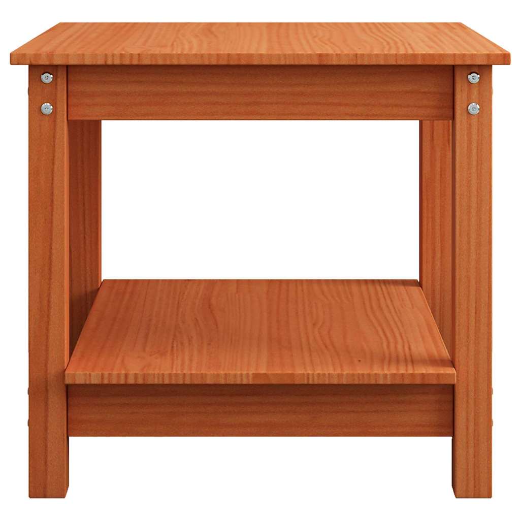 vidaXL Couchtisch Wachsbraun 50 x 50 x 45 cm Massivholz Kiefer