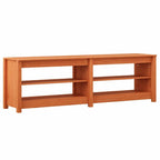 vidaXL Schuhbank mit Regal mit Speicher Wachsbraun 160 x 36,5 x 50 cm