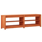 vidaXL Schuhbank mit Regal mit Speicher Wachsbraun 160 x 36,5 x 50 cm