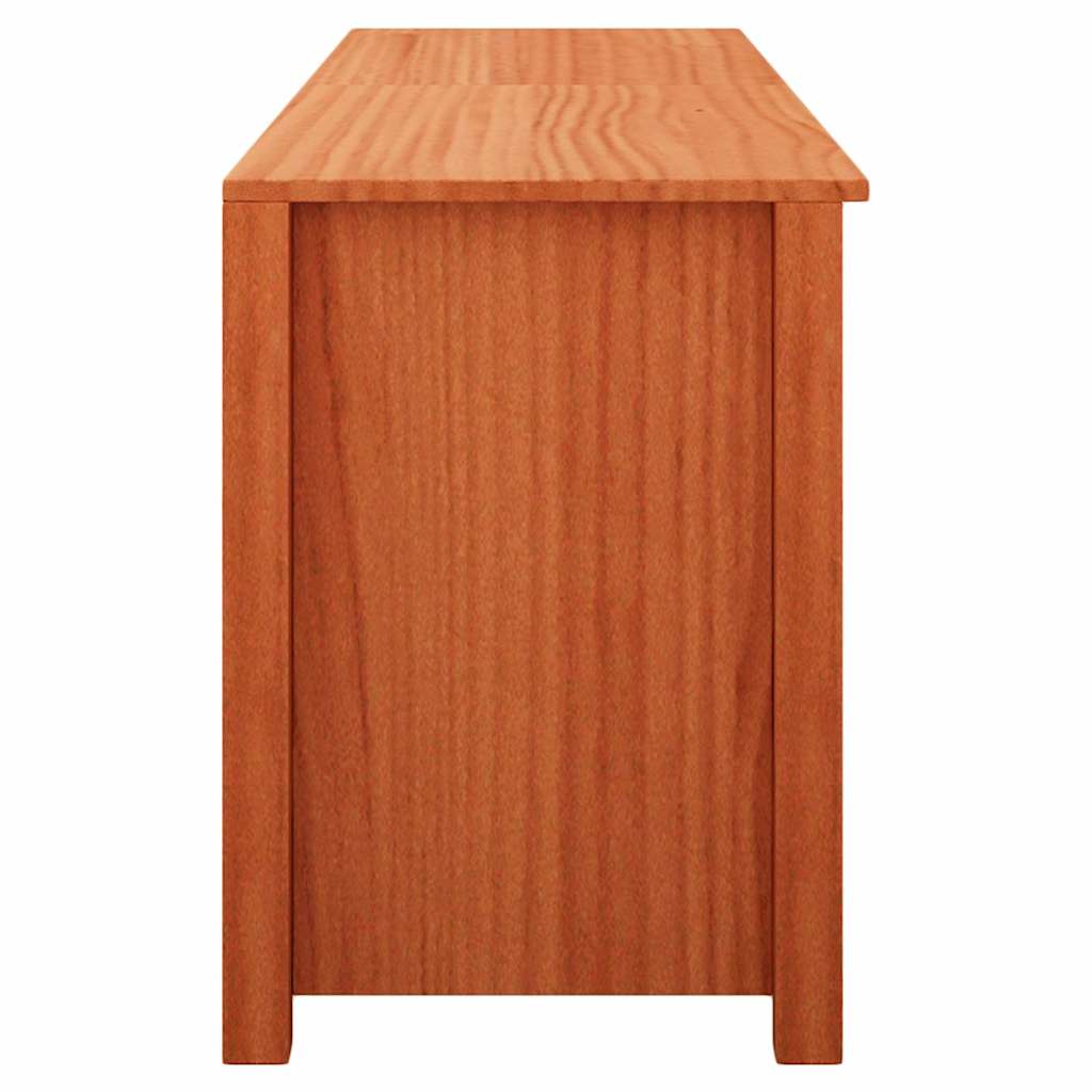 vidaXL Schuhbank mit Regal mit Speicher Wachsbraun 160 x 36,5 x 50 cm