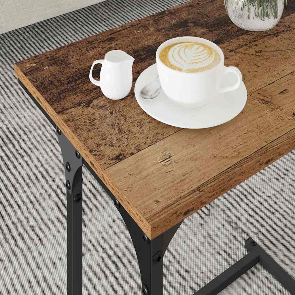 vidaXL Nesting Couchtisch 3 pcs Altholz Holzwerkstoff