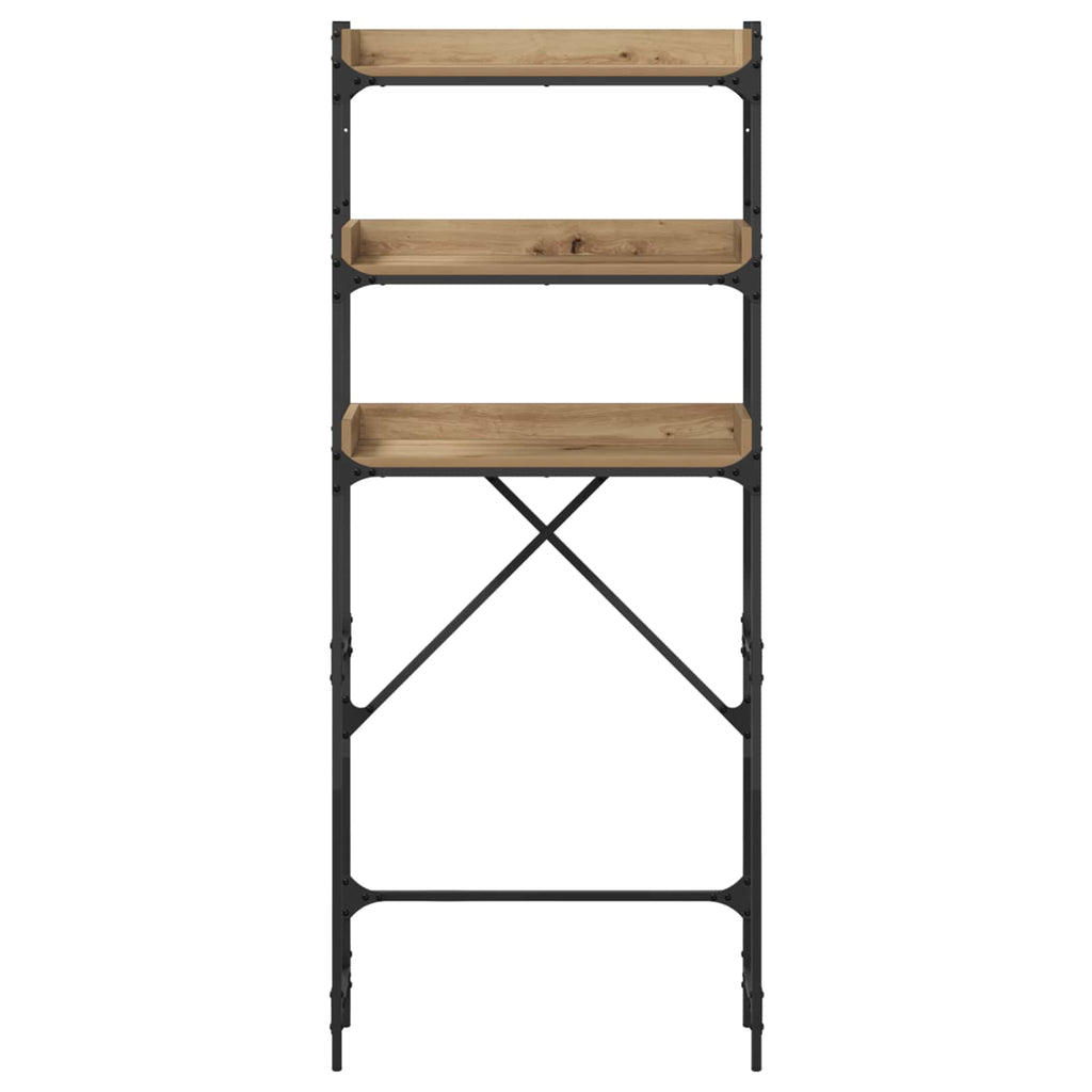 vidaXL Waschmaschinenregal mit Regal Artisan-Eiche 67 x 25 x 163 cm