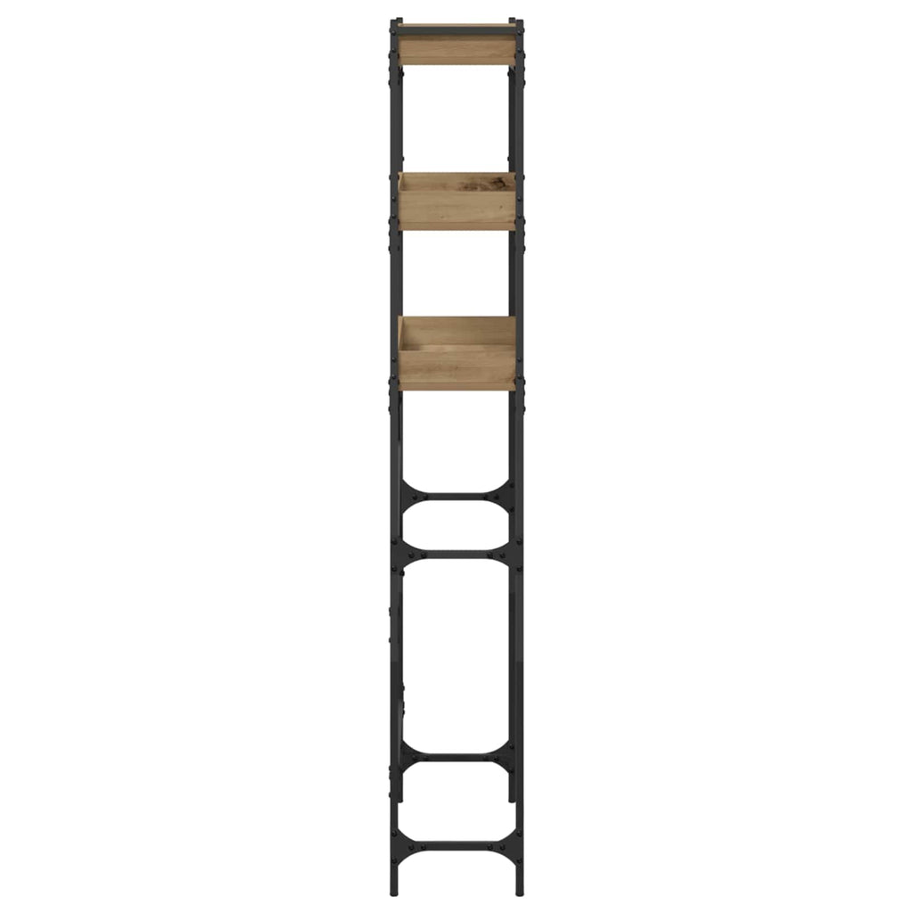 vidaXL Waschmaschinenregal mit Regal Artisan-Eiche 67 x 25 x 163 cm