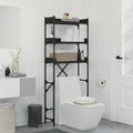 vidaXL Waschmaschinenregal Schwarz 0ak 67 x 25 x 163 cm Holzwerkstoff