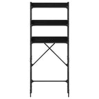 vidaXL Waschmaschinenregal Schwarz 0ak 67 x 25 x 163 cm Holzwerkstoff