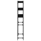 vidaXL Waschmaschinenregal Schwarz 0ak 67 x 25 x 163 cm Holzwerkstoff