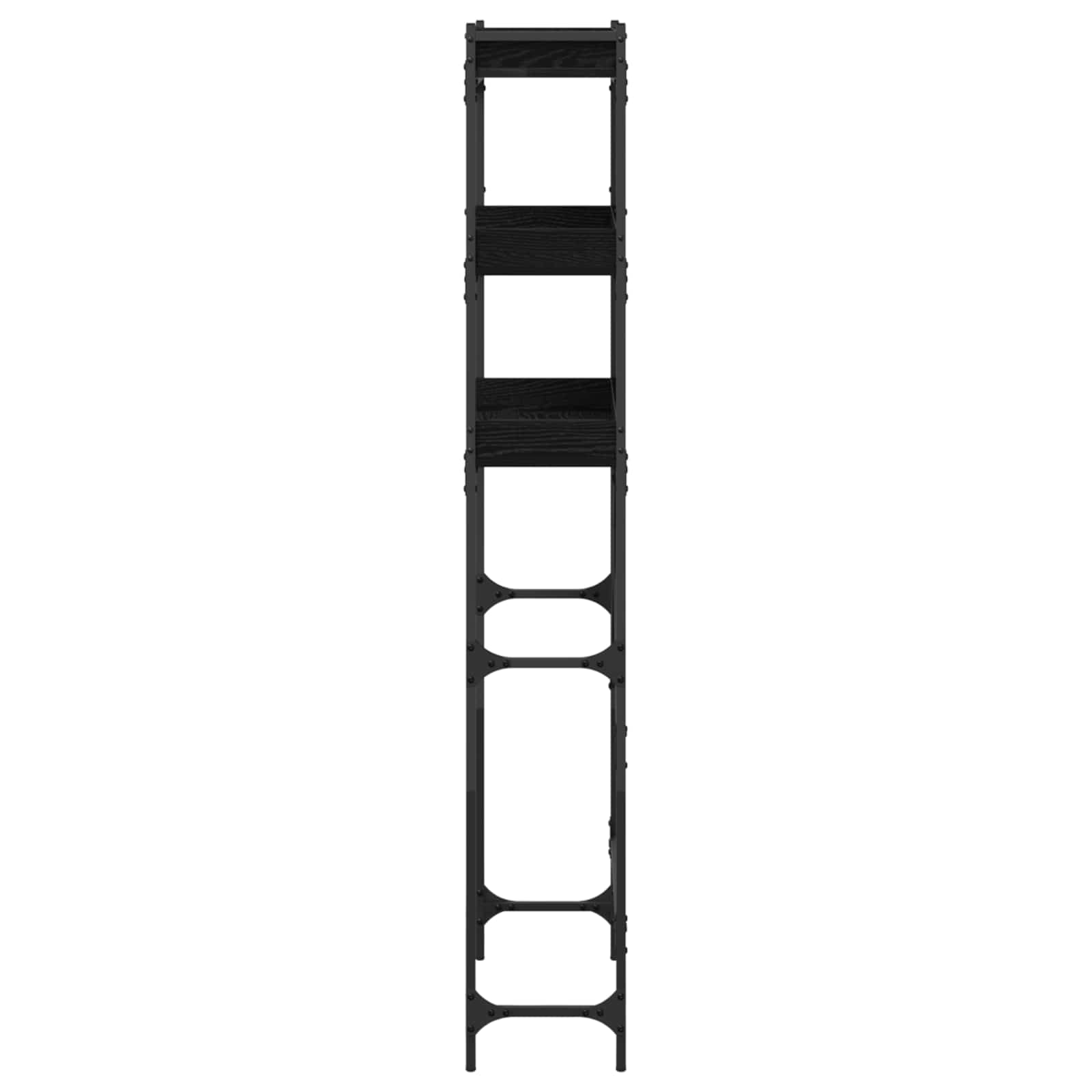 vidaXL Waschmaschinenregal Schwarz 0ak 67 x 25 x 163 cm Holzwerkstoff