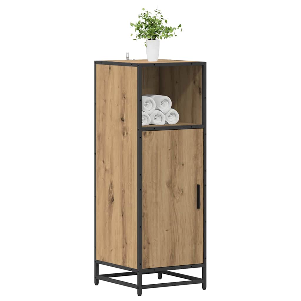 vidaXL Badezimmermöbel-Set mit Regal Artisan-Eiche 35 x 37,5 x 100 cm