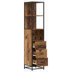 vidaXL Badezimmermöbel-Set Altholz 35 x 37,5 x 166 cm Holzwerkstoff