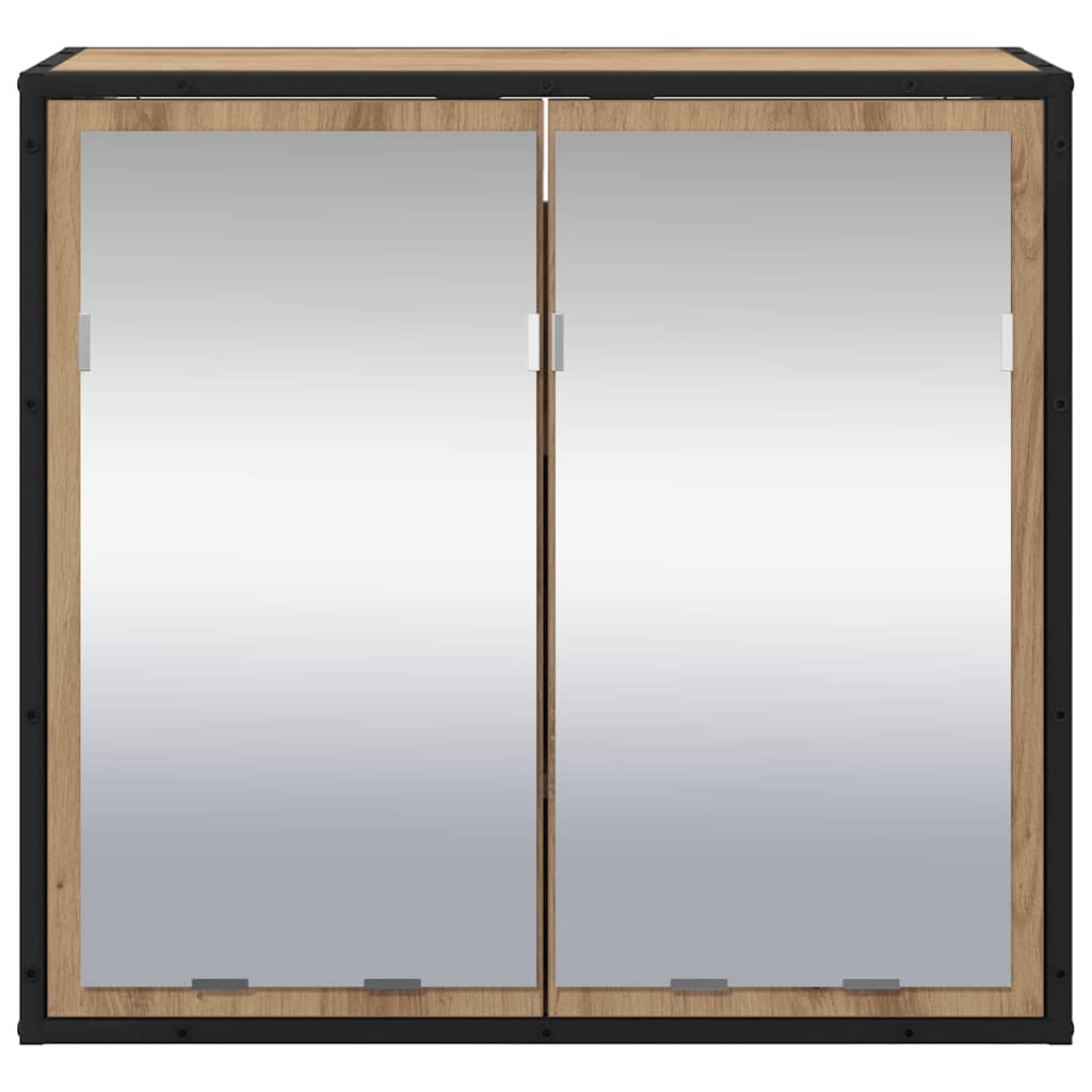 vidaXL Wandregal mit Regal Wandmontiert Artisan-Eiche 65 x 20 x 60 cm