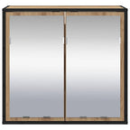 vidaXL Wandregal mit Regal Wandmontiert Artisan-Eiche 65 x 20 x 60 cm