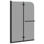 vidaXL Duschabtrennung Dunkel transparent 120 x 140 cm