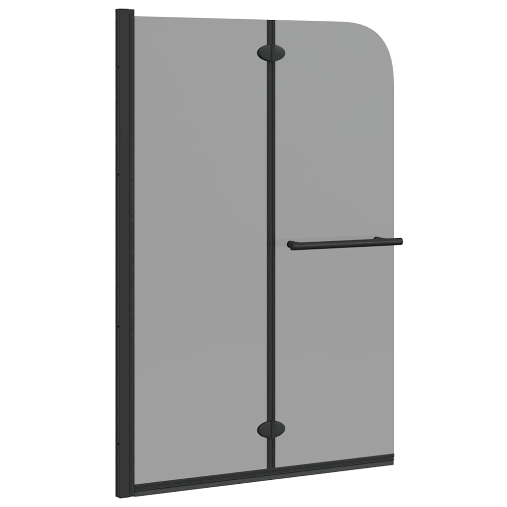 vidaXL Duschabtrennung Dunkel transparent 120 x 140 cm