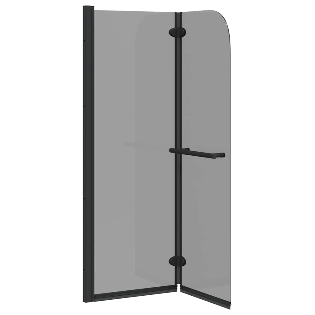 vidaXL Duschabtrennung Dunkel transparent 120 x 140 cm