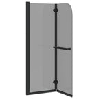 vidaXL Duschabtrennung Dunkel transparent 120 x 140 cm