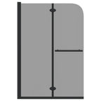 vidaXL Duschabtrennung Dunkel transparent 120 x 140 cm