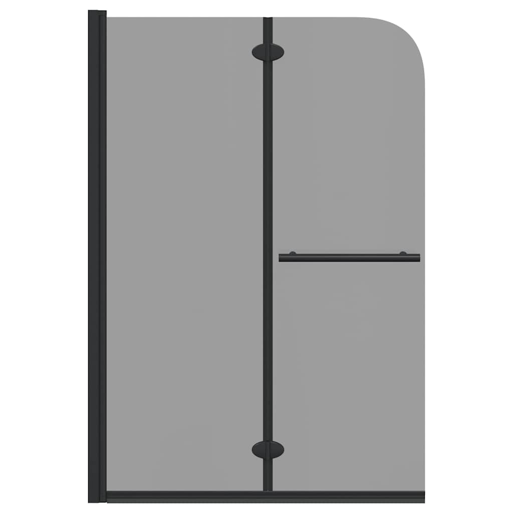 vidaXL Duschabtrennung Dunkel transparent 120 x 140 cm