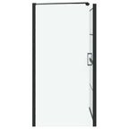 vidaXL Bad-Duschschirm Schwarz und Transparent 80 x 68 x 128 cm
