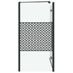 vidaXL Badabtrennung Geometrisch Schwarz 120 x 67 x 129 cm