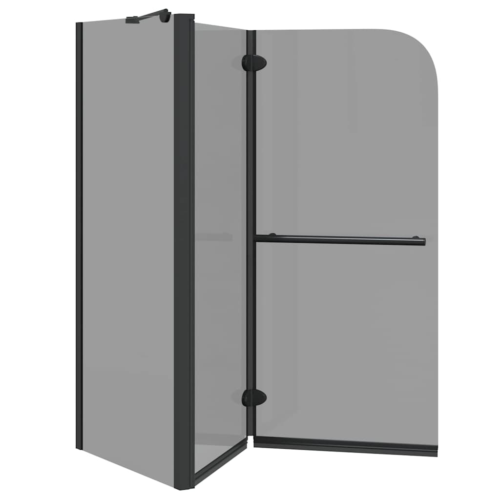 vidaXL Bi-Falt Duschumhausung Dunkel transparent 120 x 67 x 129 cm