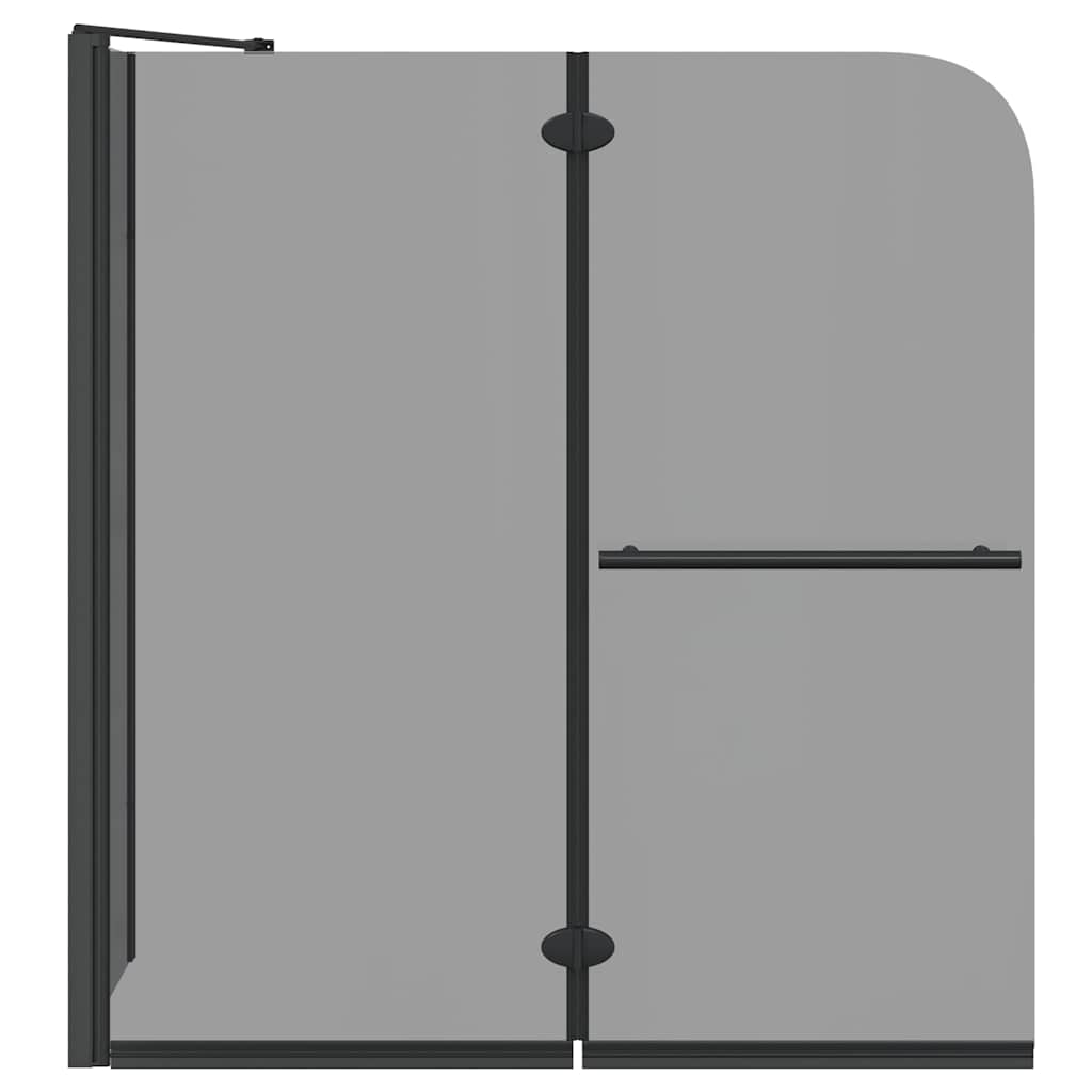 vidaXL Bi-Falt Duschumhausung Dunkel transparent 120 x 67 x 129 cm