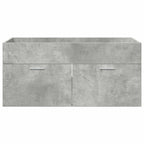 vidaXL Waschbeckenunterschrank mit Speicher Beton Grau Holzwerkstoff