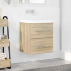 vidaXL Waschbeckenunterschrank Sonoma-Eiche 38,5 x 41 x 48 cm