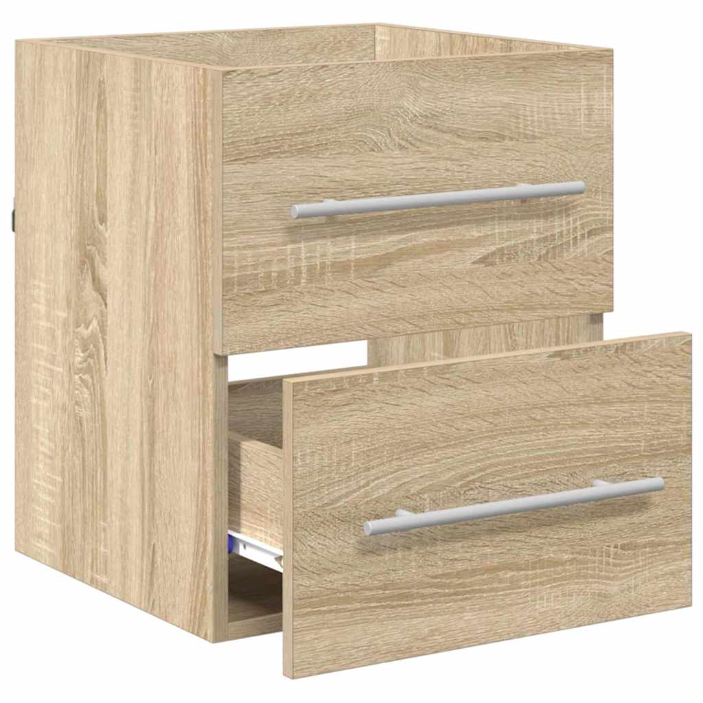 vidaXL Waschbeckenunterschrank Sonoma-Eiche 38,5 x 41 x 48 cm