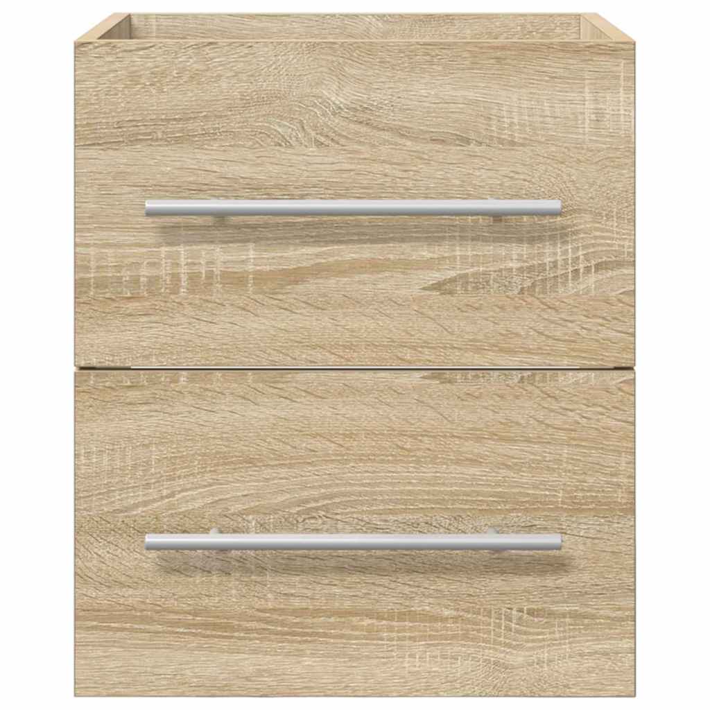 vidaXL Waschbeckenunterschrank Sonoma-Eiche 38,5 x 41 x 48 cm