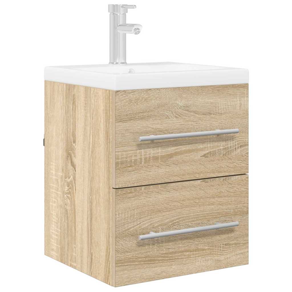 vidaXL Waschbeckenunterschrank Sonoma-Eiche 38,5 x 41 x 48 cm