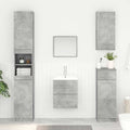 vidaXL Waschbeckenunterschrank Beton Grau 38,5 x 41 x 48 cm