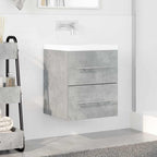 vidaXL Waschbeckenunterschrank Beton Grau 38,5 x 41 x 48 cm