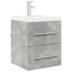 vidaXL Waschbeckenunterschrank Beton Grau 38,5 x 41 x 48 cm