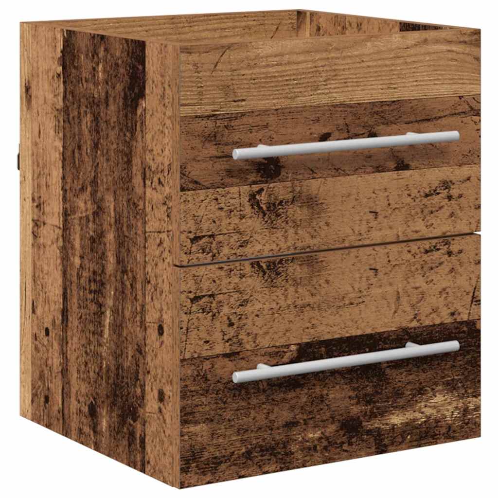 vidaXL Waschbeckenunterschrank Altholz 38,5 x 41 x 48 cm Holzwerkstoff